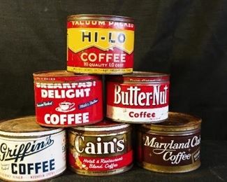 Vintage Coffee Tins