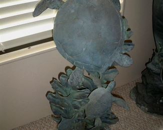 Metal Turtles statue