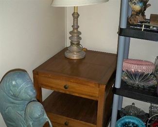 End Table ; 1 of a Pair of Lamps