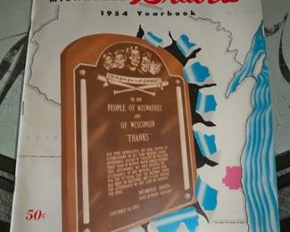 1954 Milwaukee Braves Program