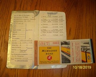 Vintage Travel Booklet (Tickets)