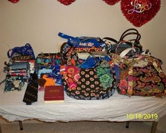Close up of Purses, wallets and make up bags