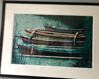 Boats signed/numbered photo