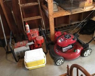 Homelite generator, lawn mower