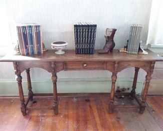 Drexel Sofa Table and Time Life Books