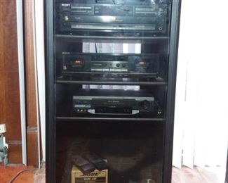 SONY Electronics and Cabinet
