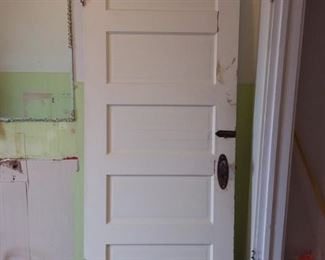 Vintage Wood Door with Hardware II