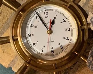 ship time brass clock