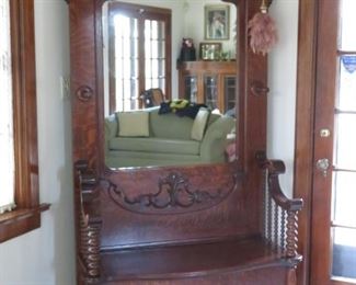 Antique Hall Tree