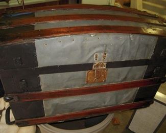 nice old camel back trunk