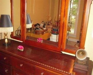 cherry triple dresser