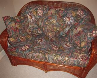rattan love seat