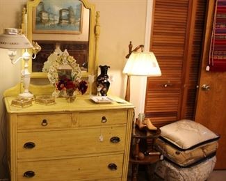 furniture shabby chic yellow dresser chest drawers