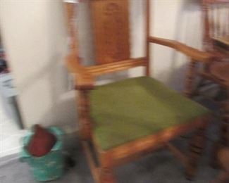 vintage oak chair