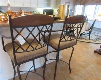 pair bar stools