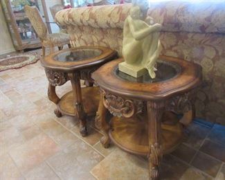 pair lamp tables