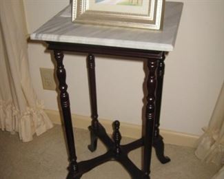 One of 2 occasional tables, stands