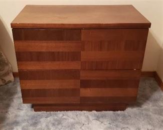 Bassett Wood 2 Drawer Nightstand - 26  x 15  x 22  - contents not included