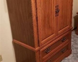 Broyhill Armoire with 2 Drawers - 40  x 20  x 58  - contents not included