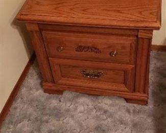 Pair of Broyhill 2 Drawer Nightstands - 26  x 16  x 24  - contents not included