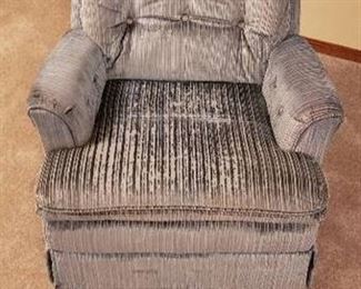 Slate Blue Swivel/Rocker/Recliner - worn on Seat Cushion