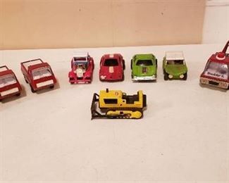 Lot of Vintage Small Tonka and Buddy L Vehicles- 8 Tonka & 2 Buddy L
