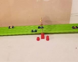 VINTAGE RACE CAR WOOLWORTH JAPAN TOY GAME SPEEDWAY 4 LANE RACING SET (DIME STORE TOY FROM THE 60s)