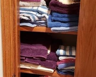 Lot of Towels in Hallway Closet