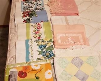 Lot of Vintage Tablecloths