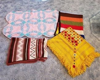 Lot of Crocheted Afghans