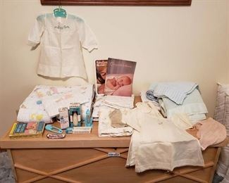 Lot of Vintage Baby Items