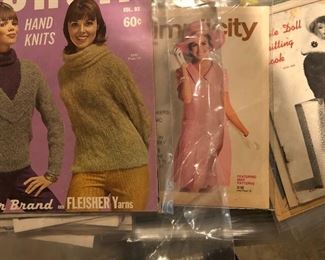 vintage pattens and knitting magazines 