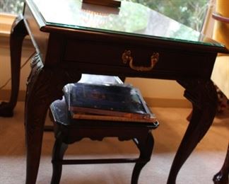 furniture claw footed end table