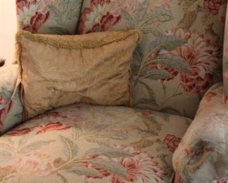 furniture pair floral chairs