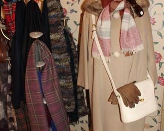 accessories scarves and mink collar wool vintage jacke