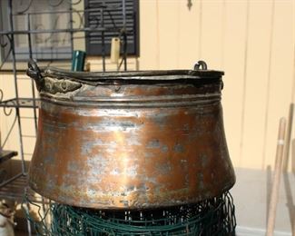 outside copper pot
