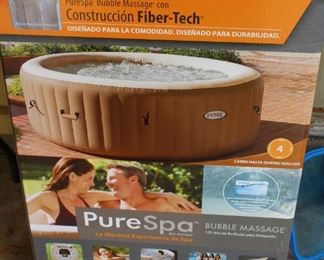 outside inflatable spa
