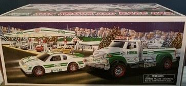 Hess die cast truck with police car