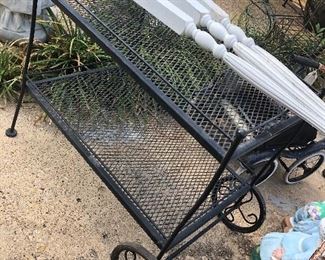 Black garden/patio cart