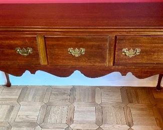 62 x 20 cherrywood spoonfoot buffet