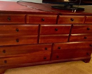 Cherrywood triple dresser or Tv stand
