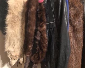 fur and pieces of fur !!  leather  and few more things  you won't find at the dept store 