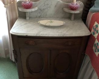 Marble Top Side Table (Washstand)