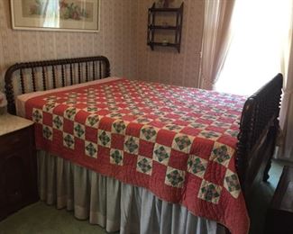 Spindle Bed and Quilts