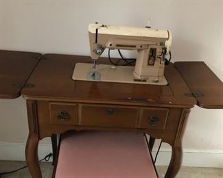 Singer Sewing Machine with Stool