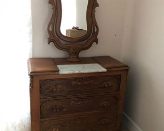 Victorian Dresser with Mirror