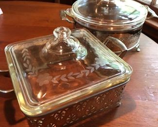 Pyrex Bowls with Carrying Tray