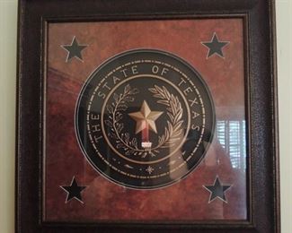 Framed State of Texas Seal