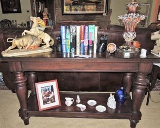 Large wood entry / sofa table