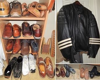 Men's shoes sizes 10-11. Leather motorcycle jacket